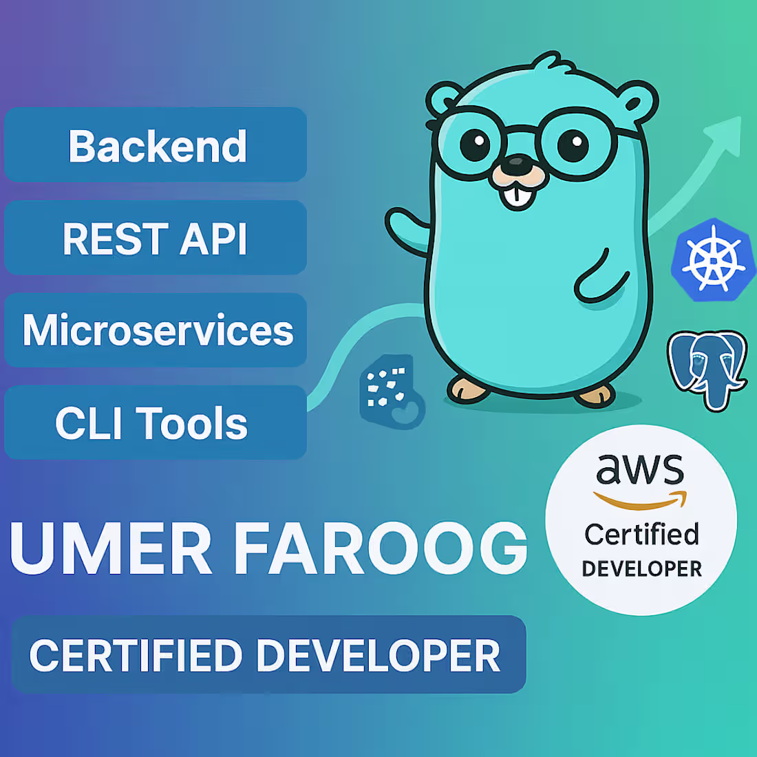 Cover image for I will develop or fix golang backend, rest apis, and cli tools