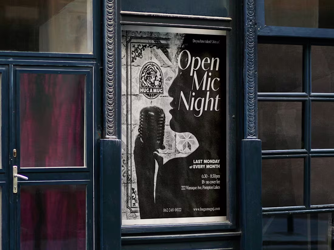 Cover image for Poster Design for Coffee Shop - Open Mic Night