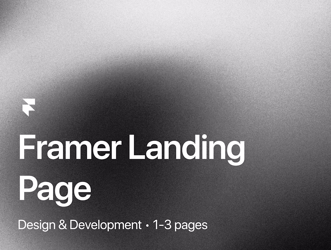 Cover image for Framer Landing Page (1–3 Pages)
