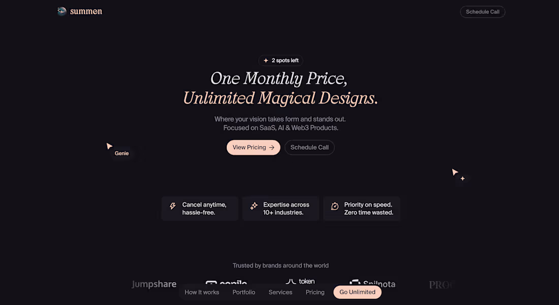 Cover image for Summon Studio - Landing Page