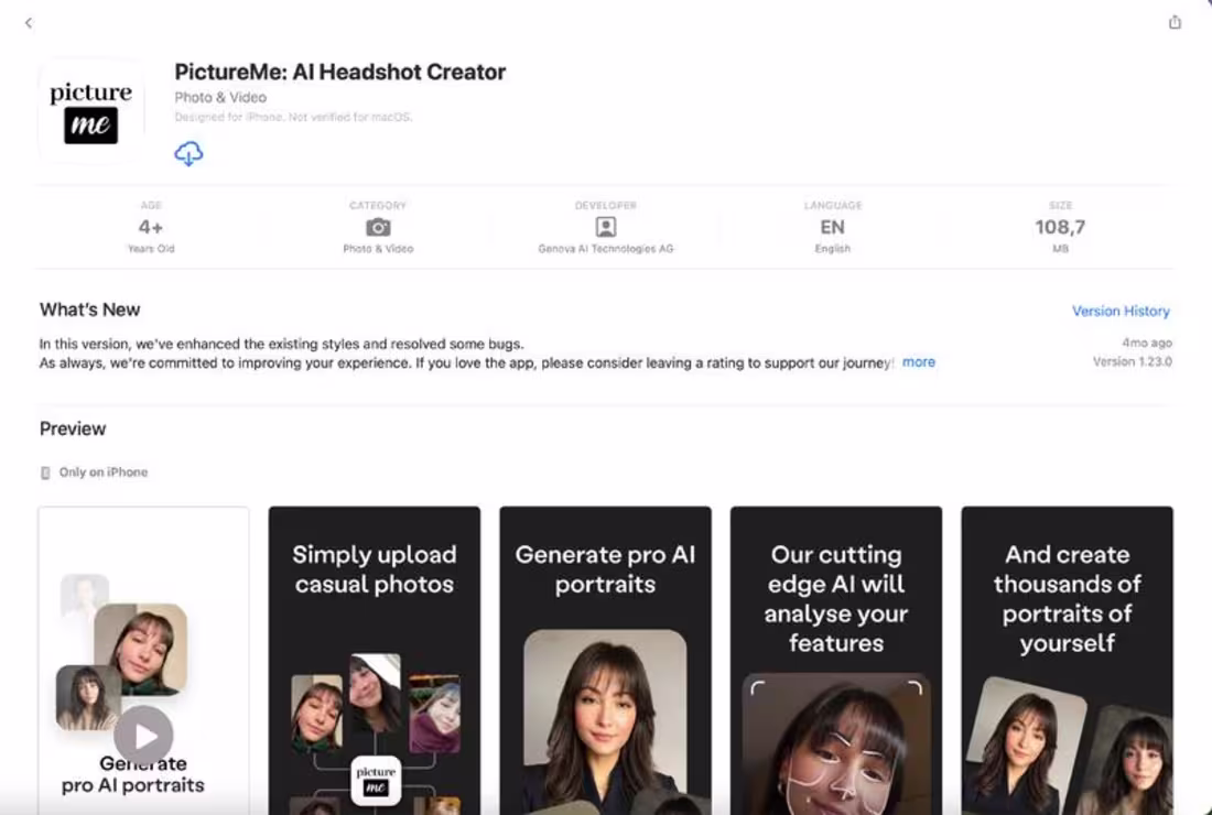 Cover image for PictureMe | AI Headshot Generation
