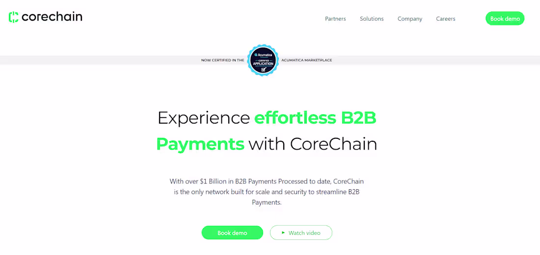 Cover image for CorechainPay: Odoo ERP & B2B Payment Integration