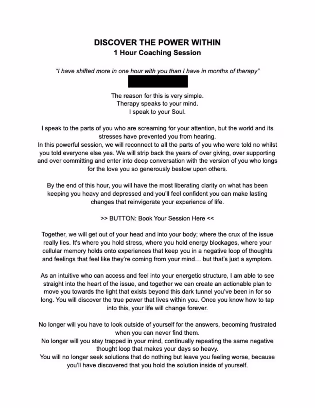 Cover image for Sales Page - Coaching Services