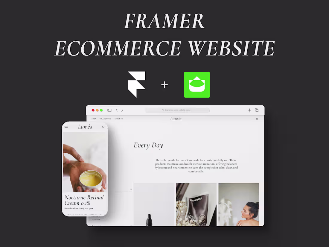 Cover image for Framer eCommerce Website