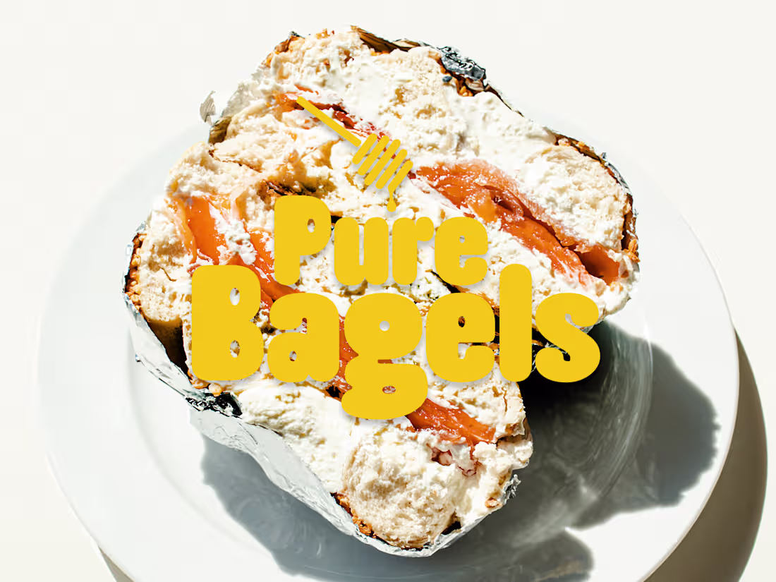 Cover image for Pure Bagels Brand Identity Design