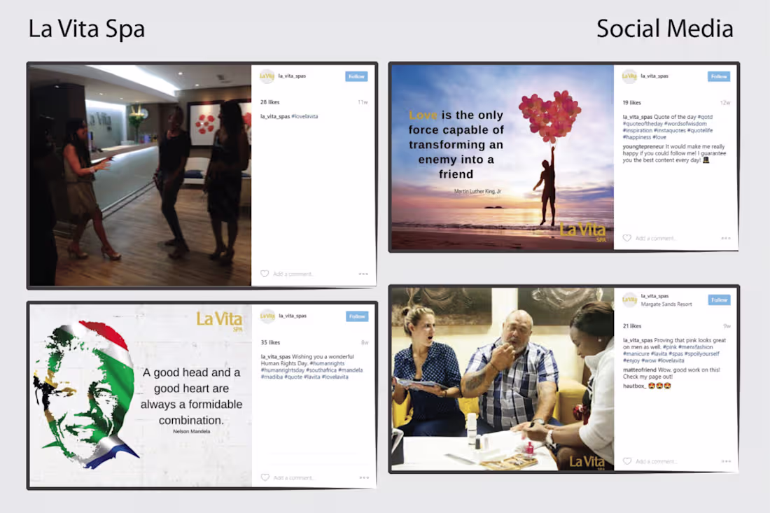 Cover image for La Vita Spa Social Media Posts