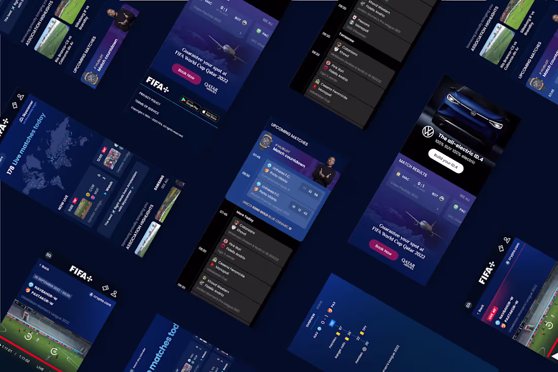 Cover image for UI/UX Design for FIFA+ the Global Sports Streaming Platform