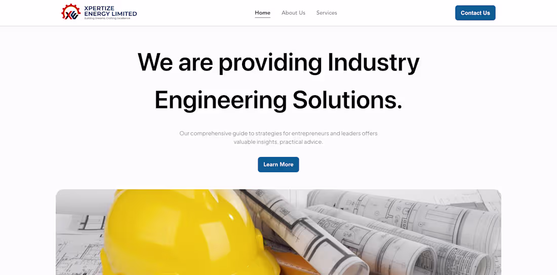 Cover image for XPERTIZE ENERGY COMPANY (https://www.xpertizeng.com/), has a...