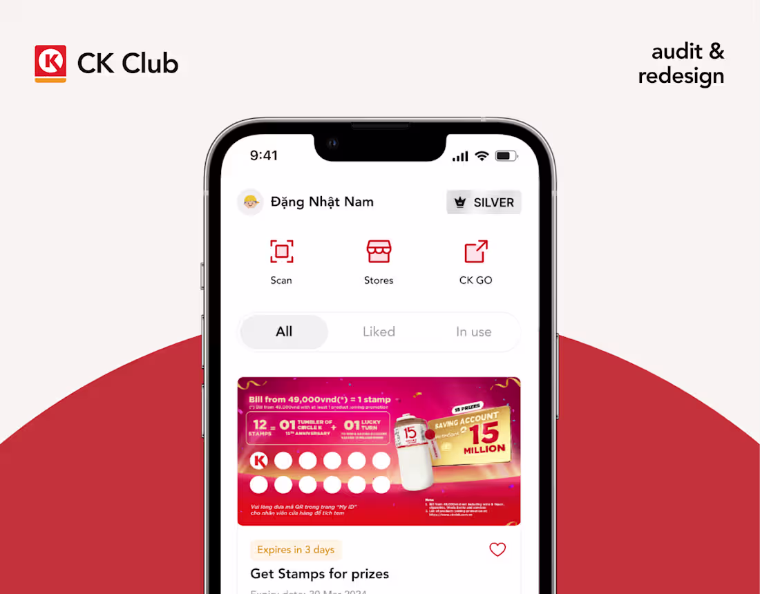 Cover image for CK Club Mobile App | Audit & Redesign