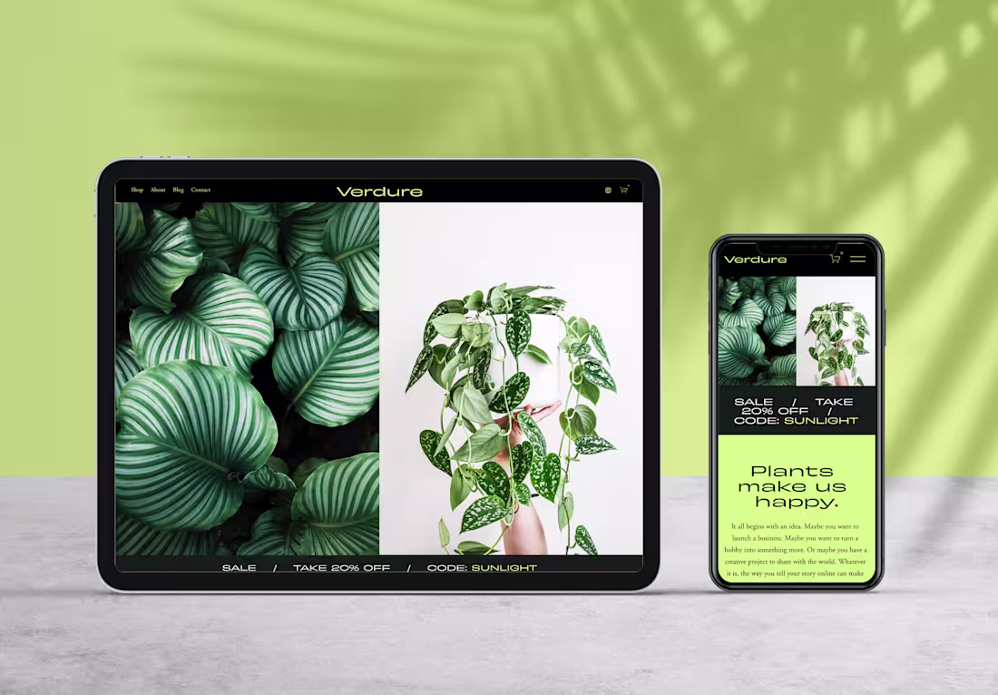 Cover image for Verdure Plant Shop