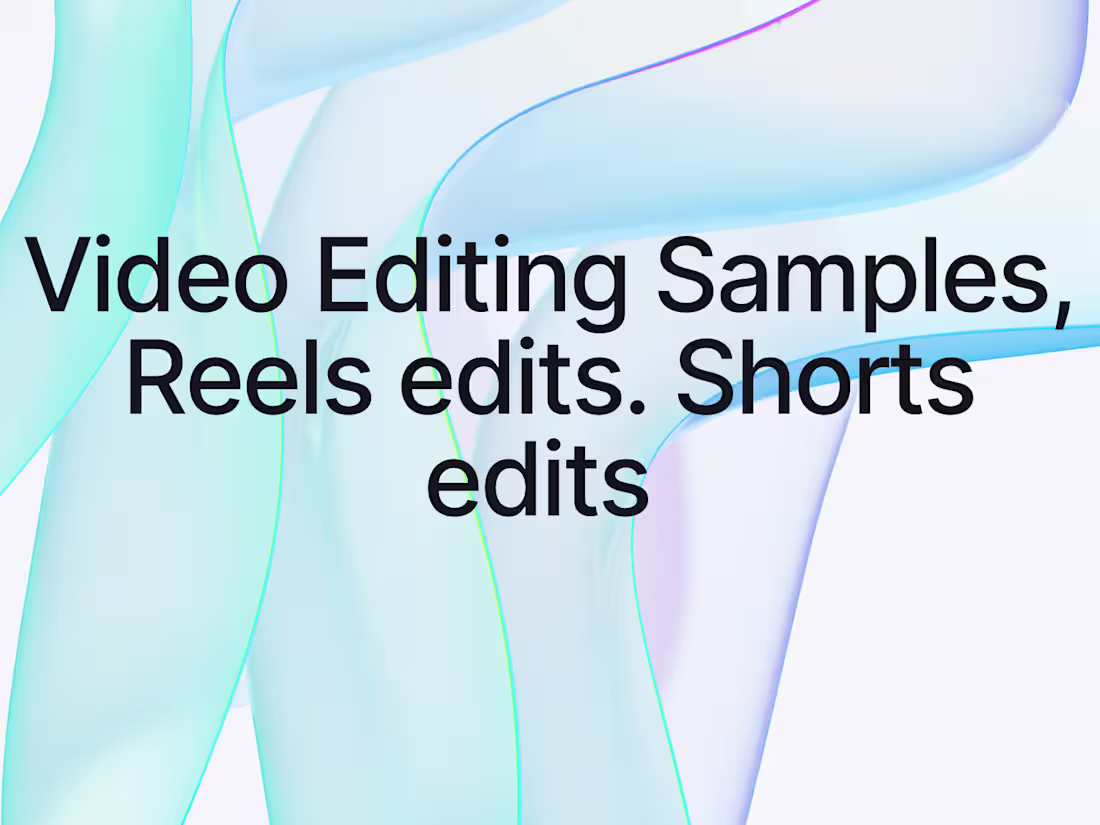 Cover image for Video Editing Samples