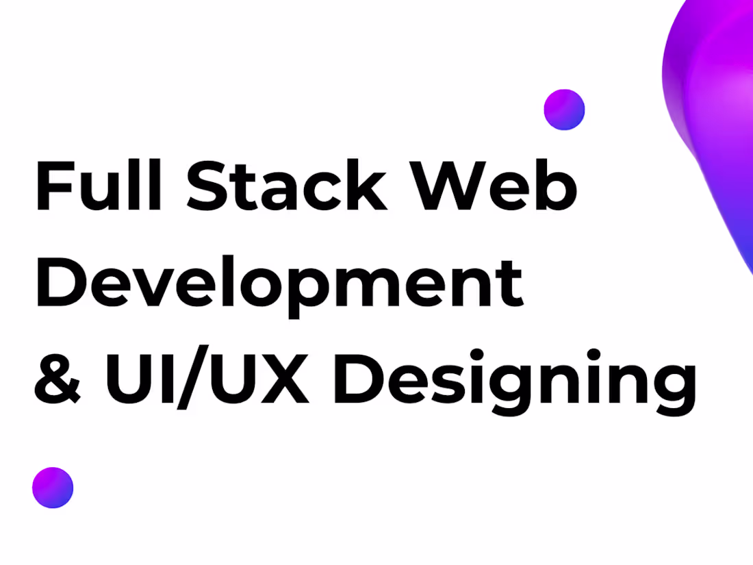 Cover image for Experienced Full-Stack Developer: Crafting Stunning Websites!