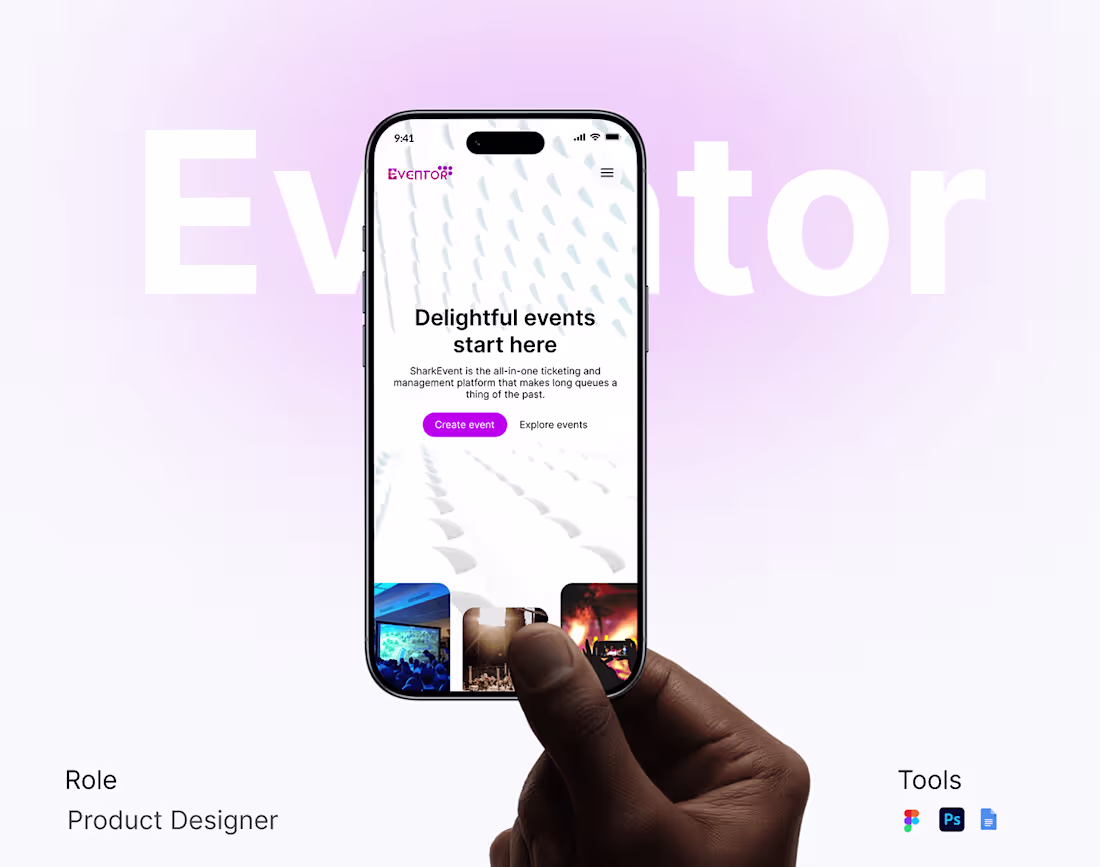 Cover image for Eventor- Redesigning an Event Platform