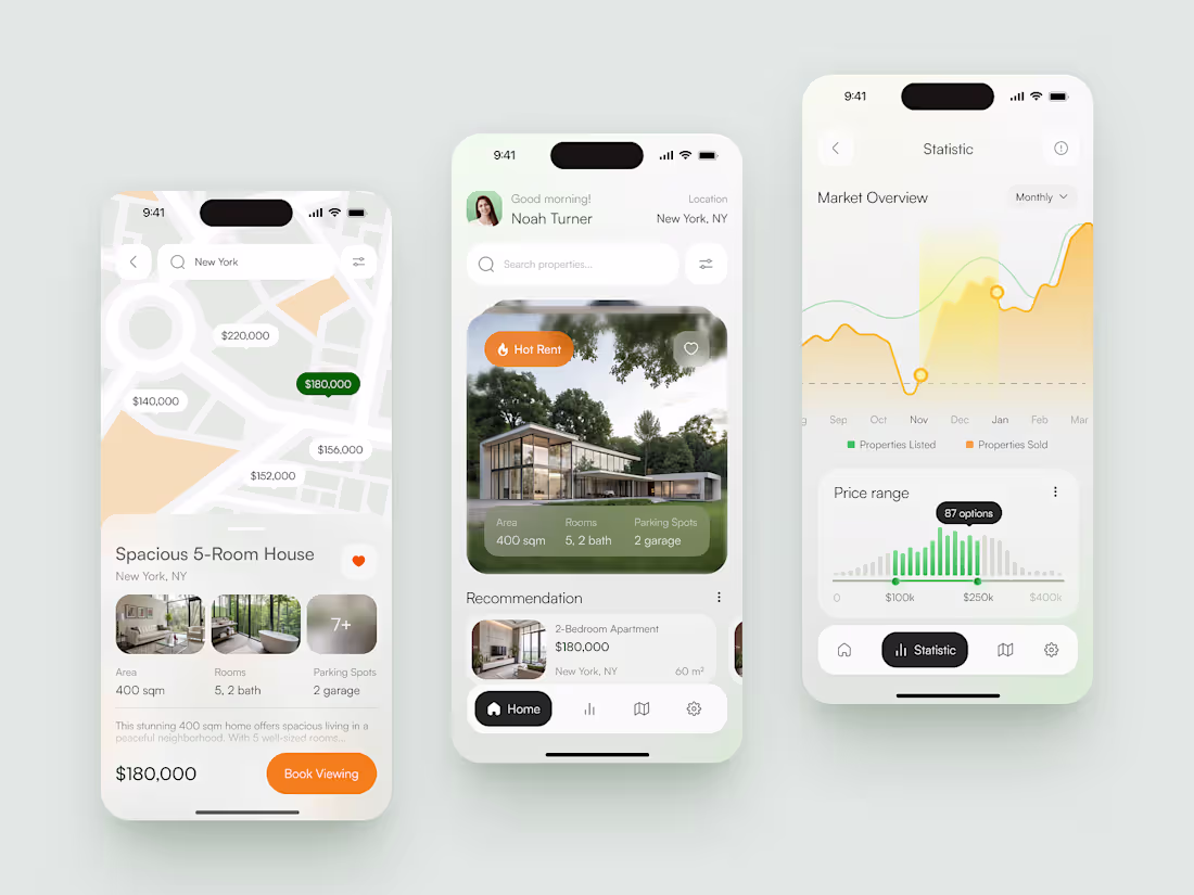 Cover image for Real Estate Mobile App Design