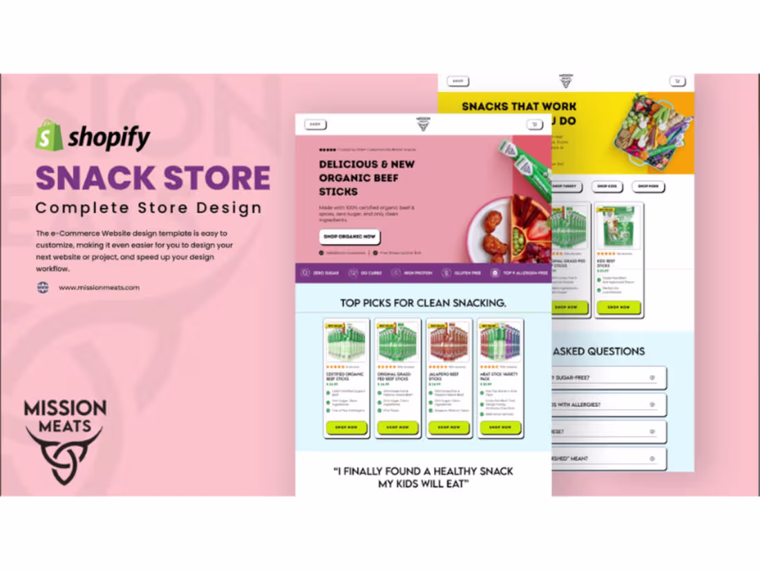 Cover image for Mission Meats eCommerce Redesign