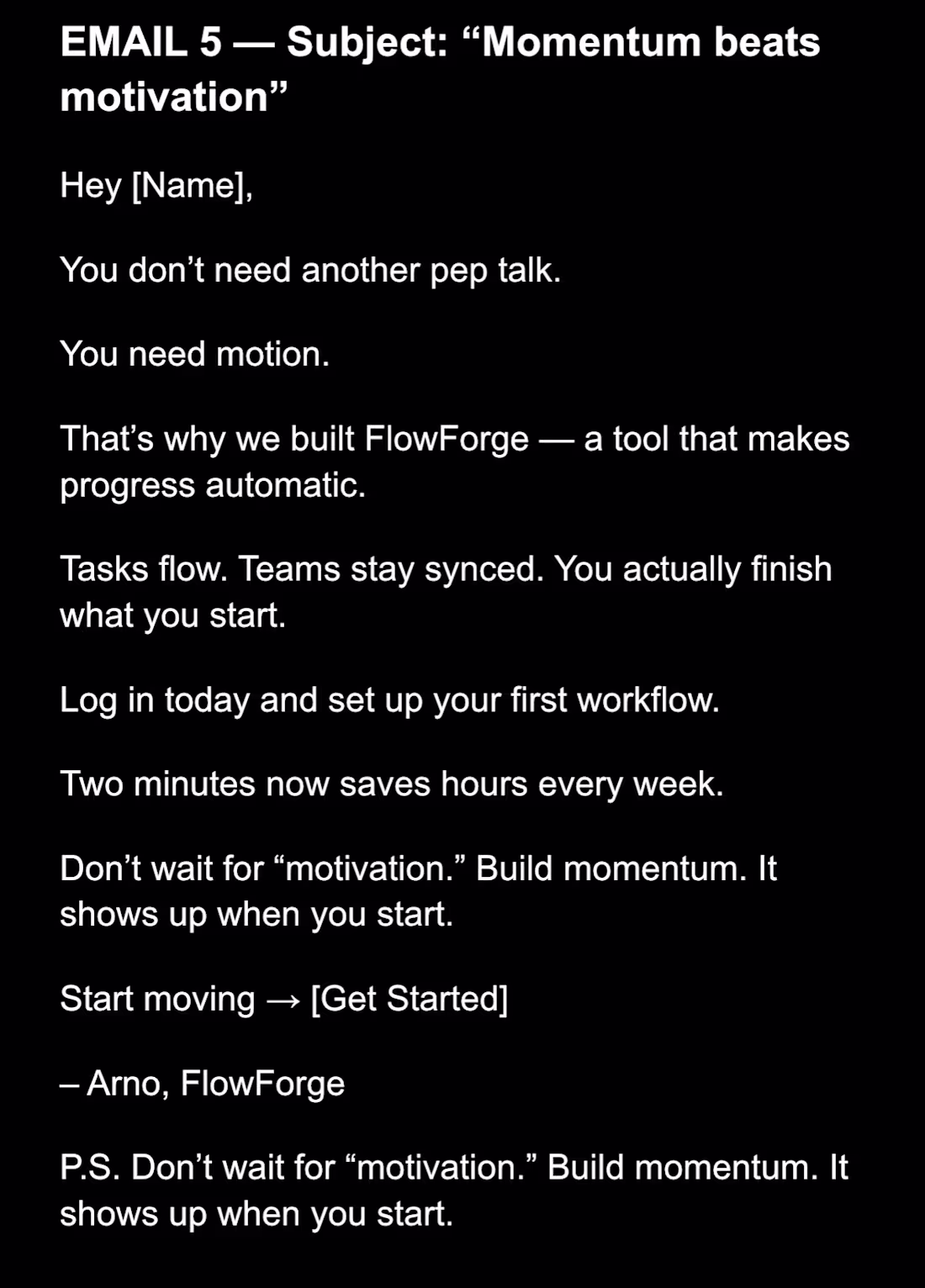 Cover image for Email sample 5