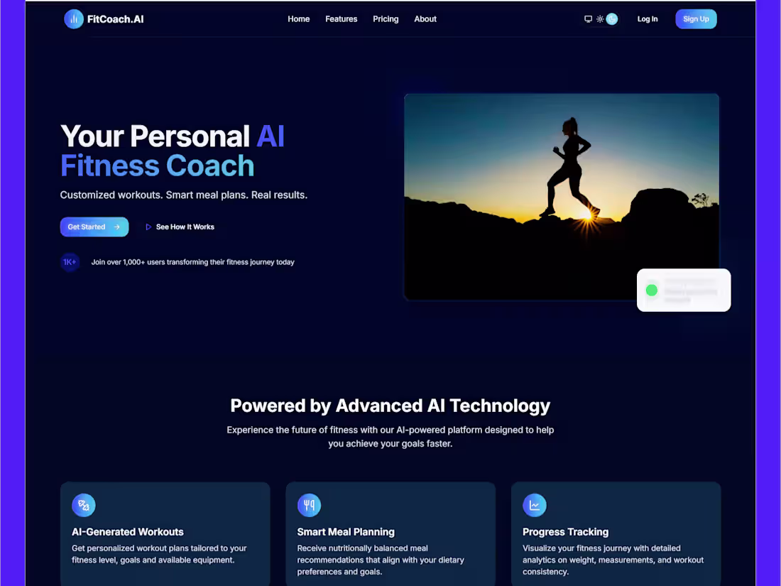 Cover image for AI-Powered Fitness Platform Development