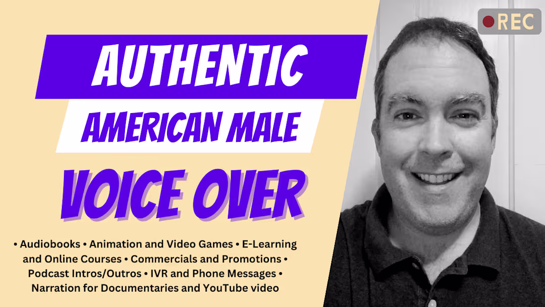 Cover image for Professional, Male Voiceover To Tell Your Story