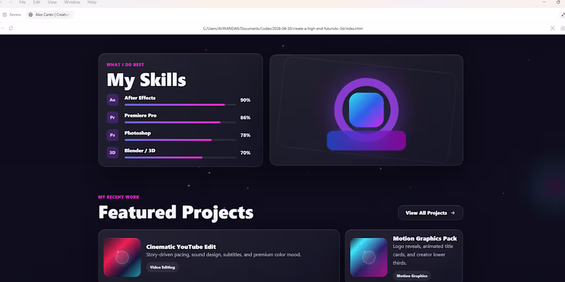 Cover image for 🌐 Recently Built a Modern