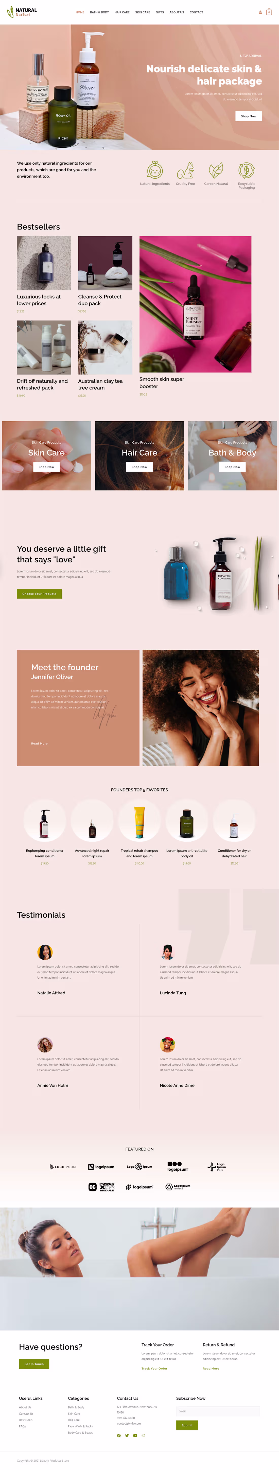 Cover image for Beauty & Skincare Store Demo Website
