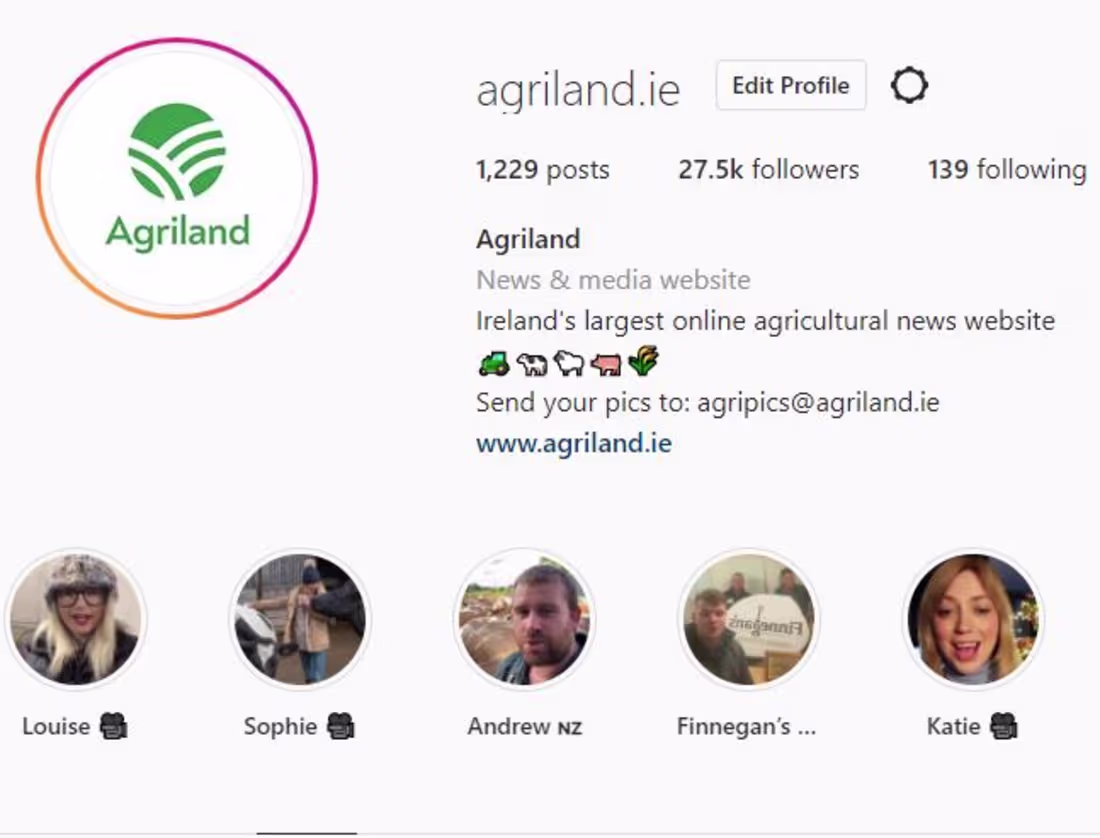 Cover image for Agriland Social Media Takeovers