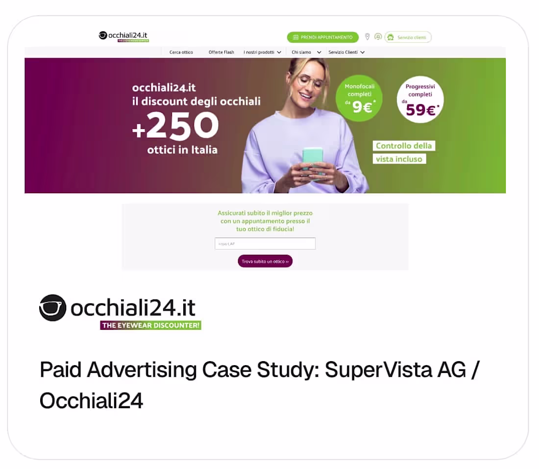 Cover image for Occhiali24 | Paid Advertising