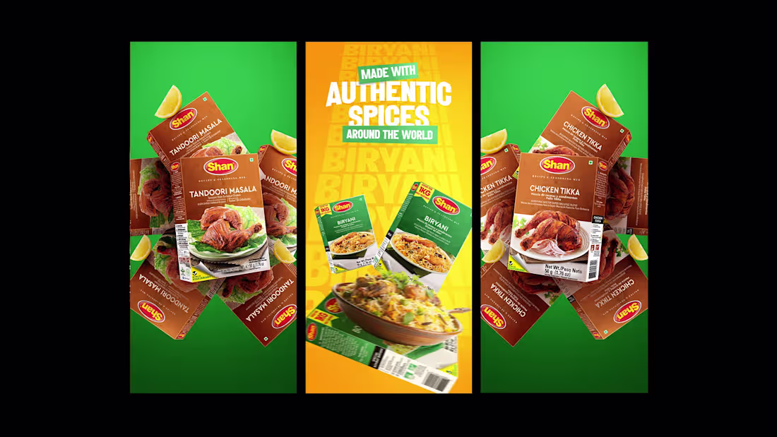 Cover image for Exhibition designs for Shan Foods