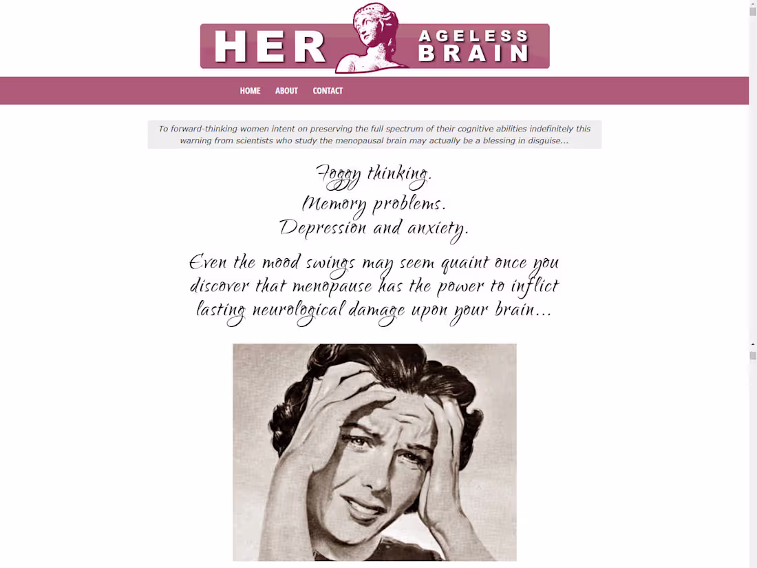 Cover image for Sales Page For Brain Health Product