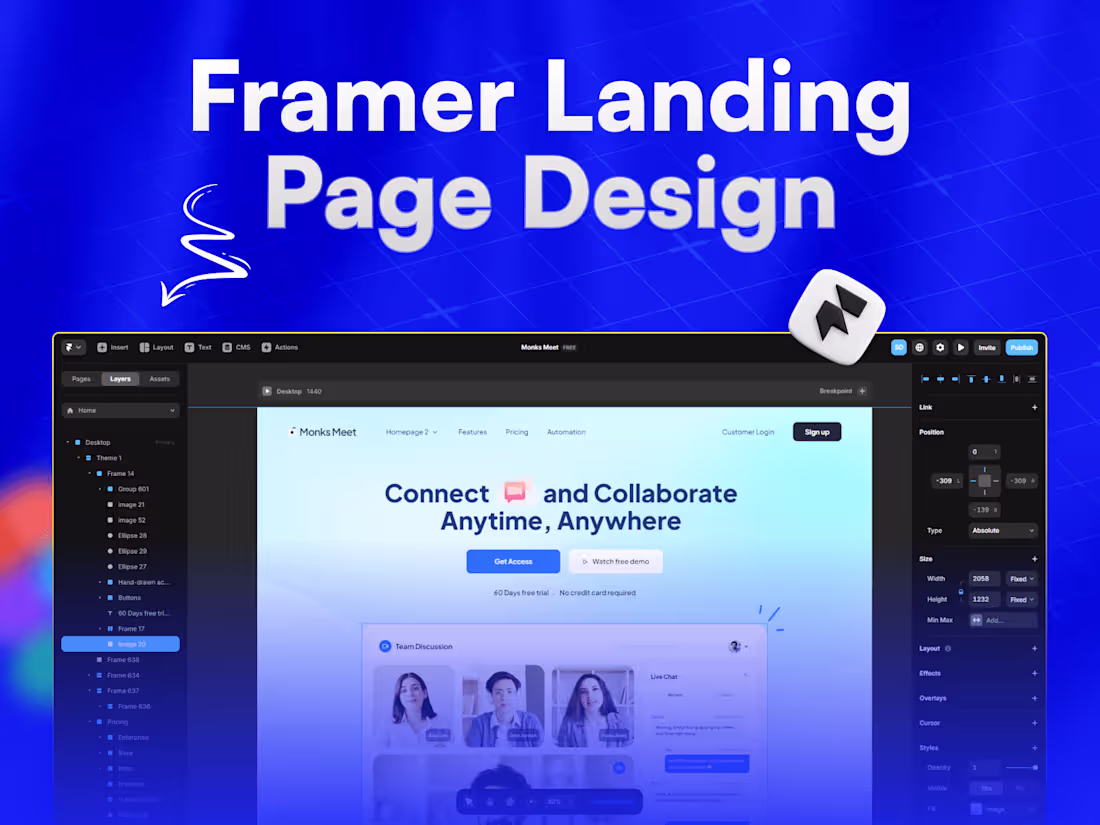 Cover image for Framer Landing Page
