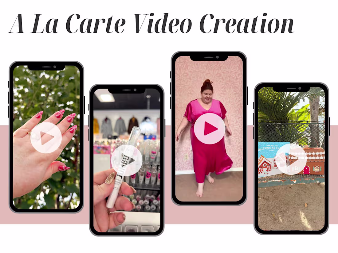 Cover image for A La Carte Short Form Video Creation