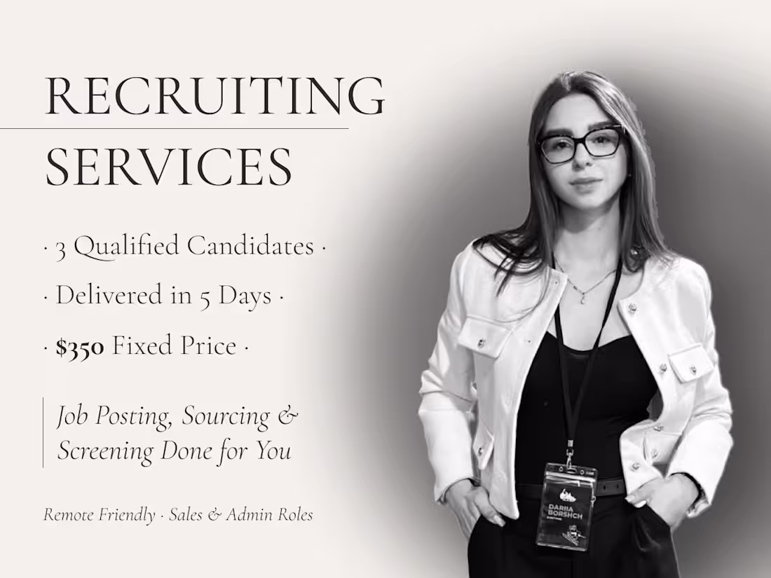 Cover image for I’ll find your next great hire – fast, remote & qualified
