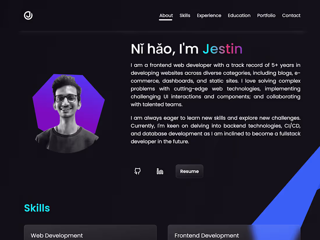 Cover image for Portfolio Website