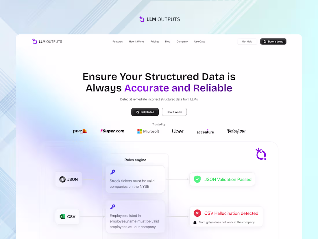 Cover image for LLM Outputs – Enterprise-Grade AI Website (Figma → Webflow)