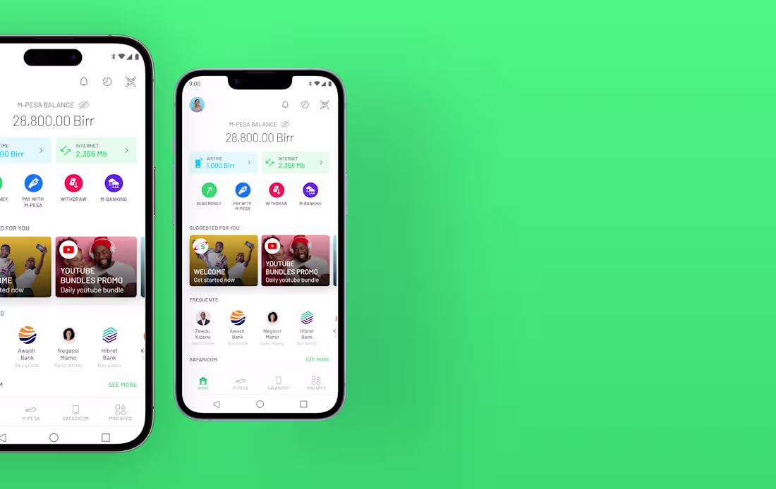 Cover image for The M-PESA Ethiopia Homepage