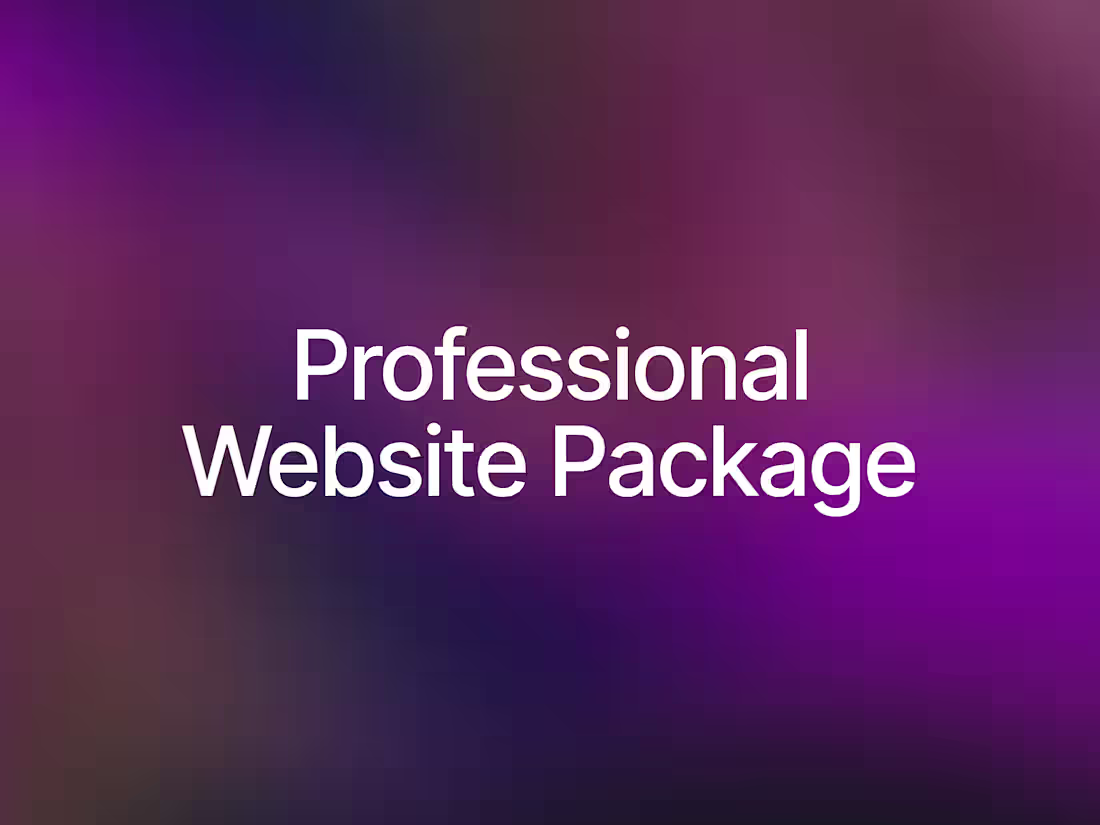 Cover image for Professional Website Package