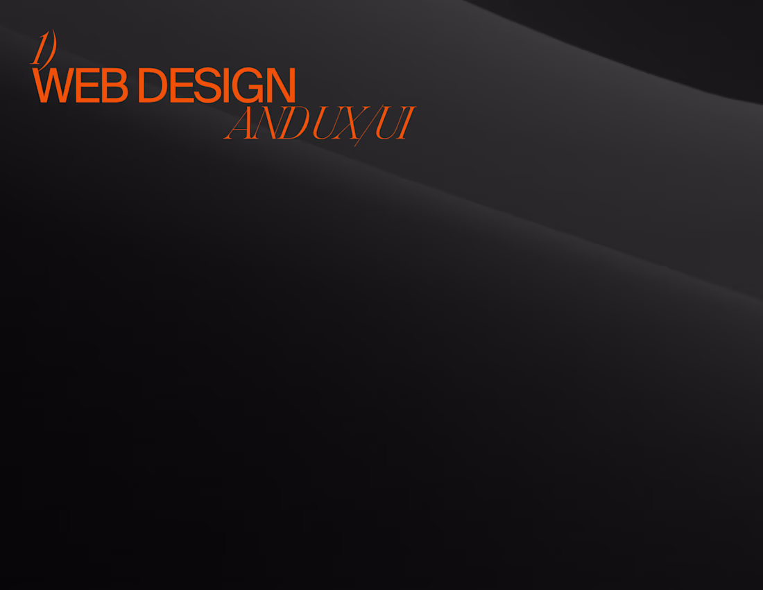 Cover image for Web Design UX/UI
