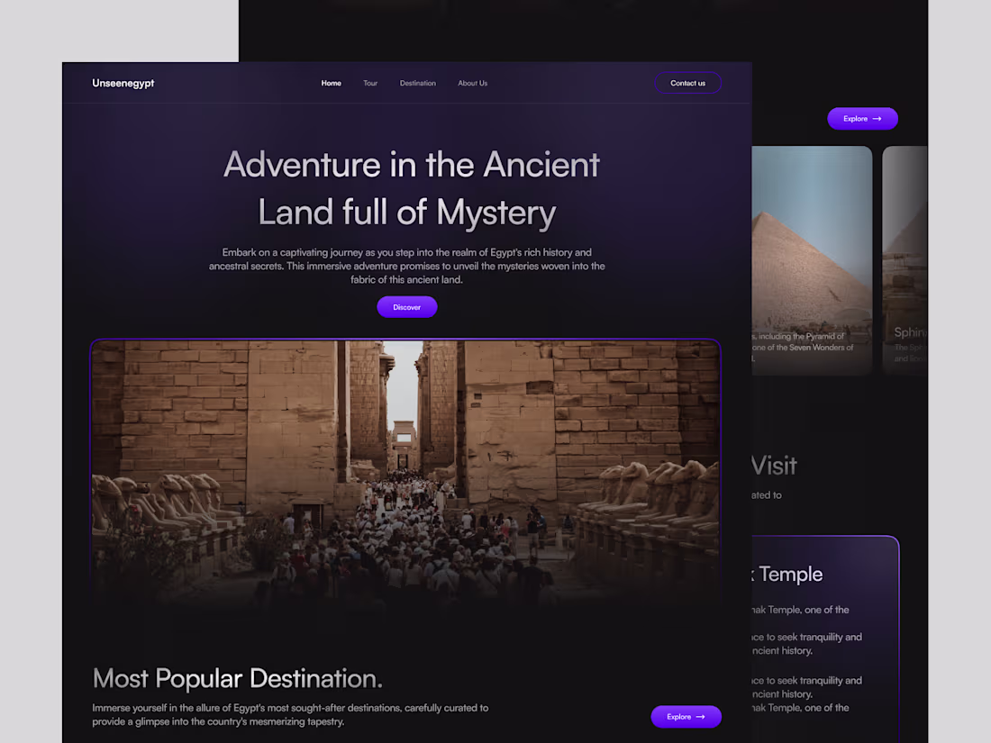 Cover image for Travel and Destination Landing Page
