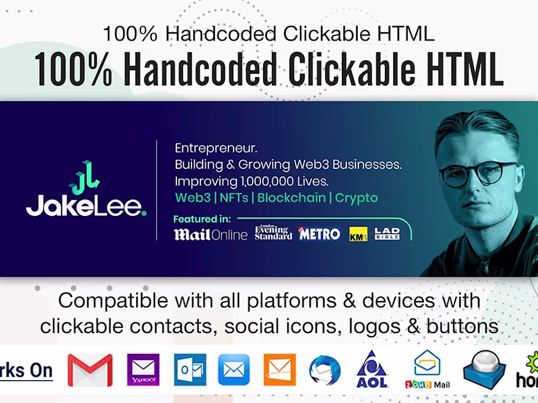 Cover image for Custom HTML Email Signatures with Clickable Links