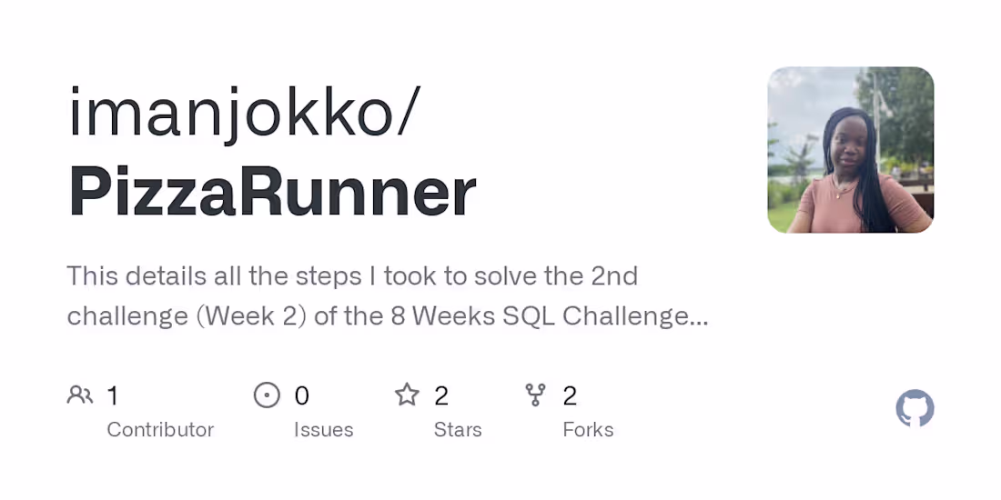 Cover image for imanjokko/PizzaRunner