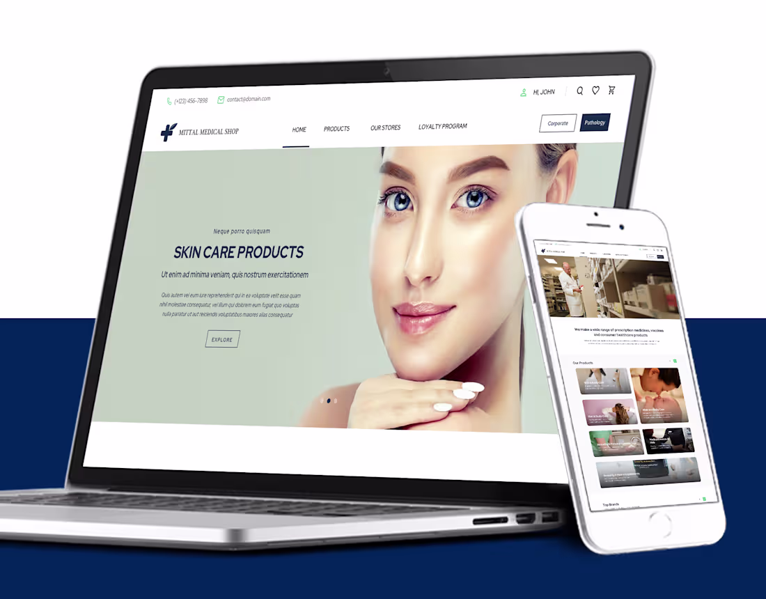 Cover image for Mittal Medicose Website Design