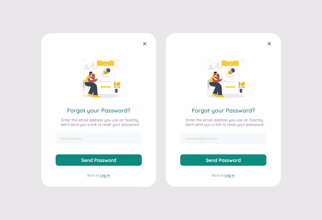 Cover image for Password Reset (Modal)