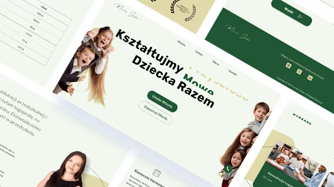 Cover image for Website for Child Speech Therapist