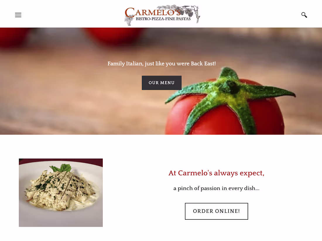 Cover image for Carmelo's Bistro