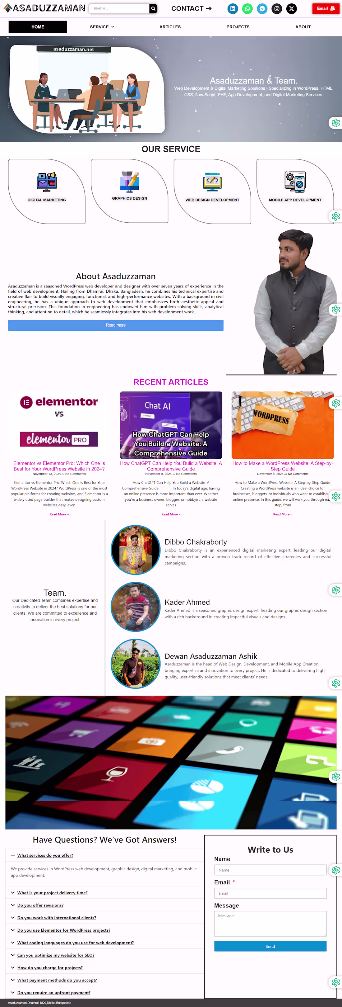 Cover image for Modern Business Website Development