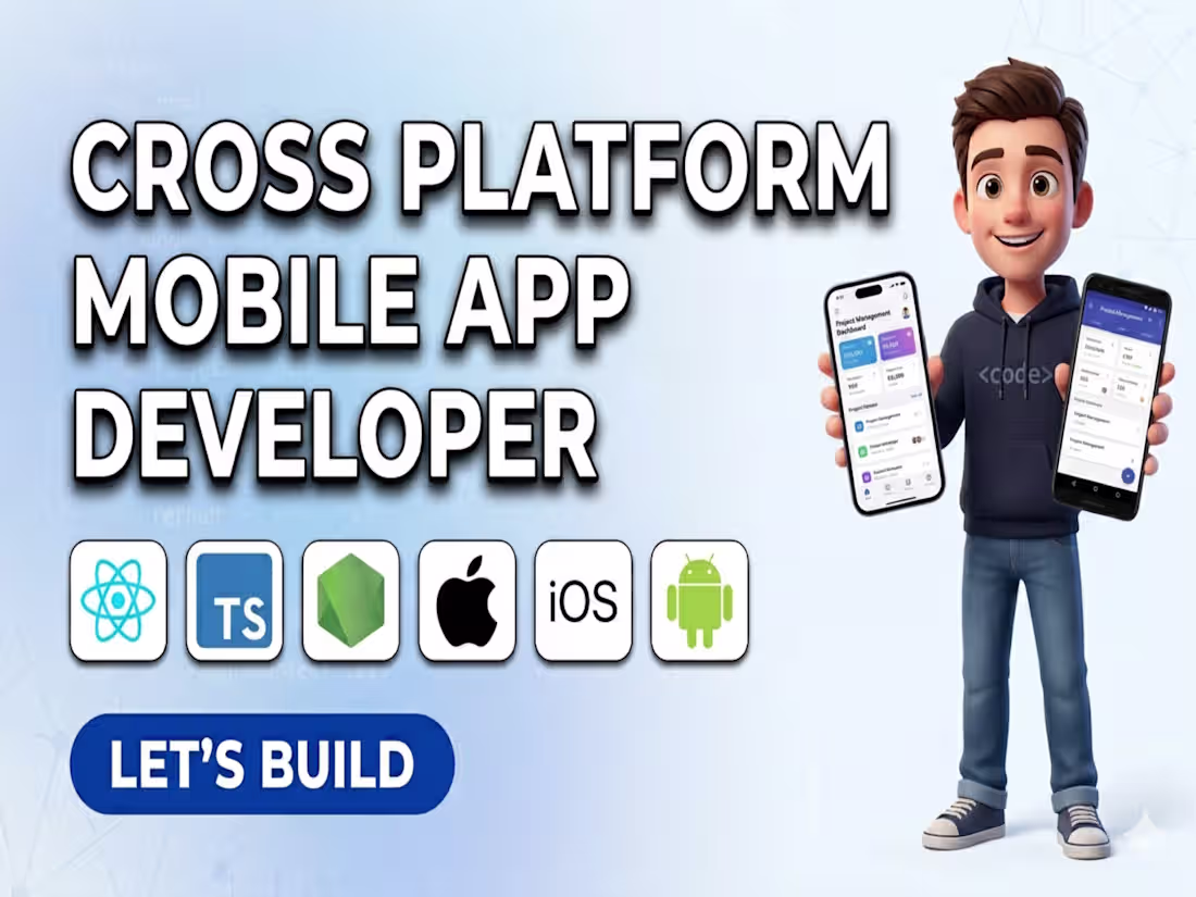 Cover image for I will build your full-stack mobile app in 1 week.