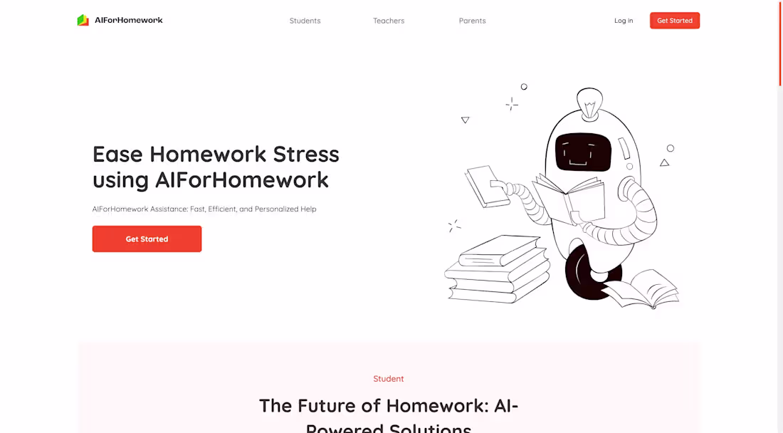 Cover image for AIForHomework is an AI-powered homework