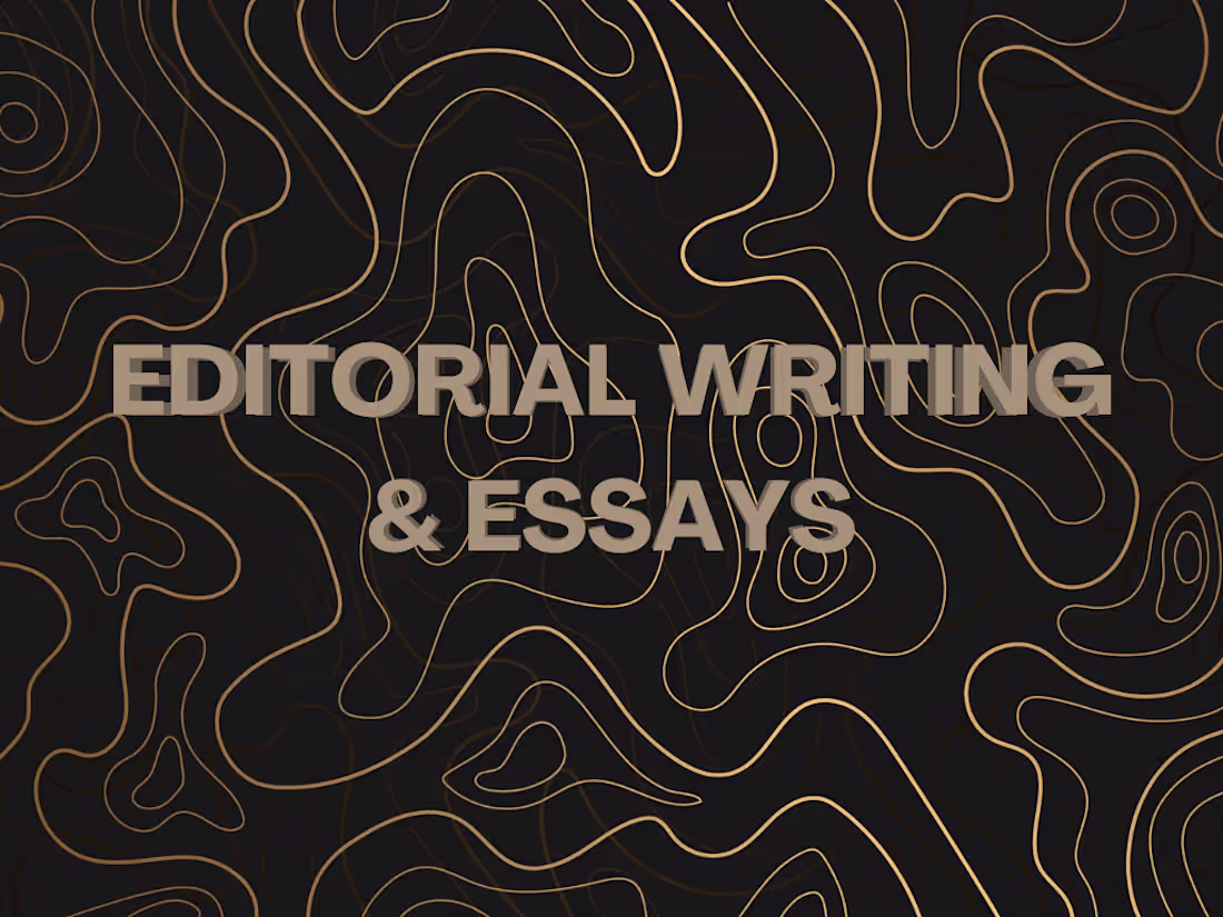 Cover image for Editorial Writing & Essays