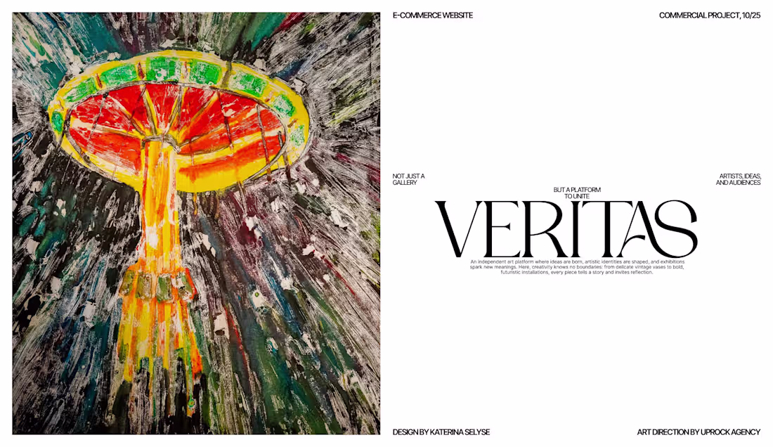 Cover image for Art Gallery E-commerce Design & Branding