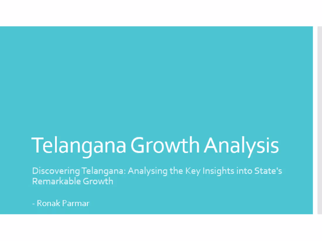 Cover image for Telangana State Growth Insights