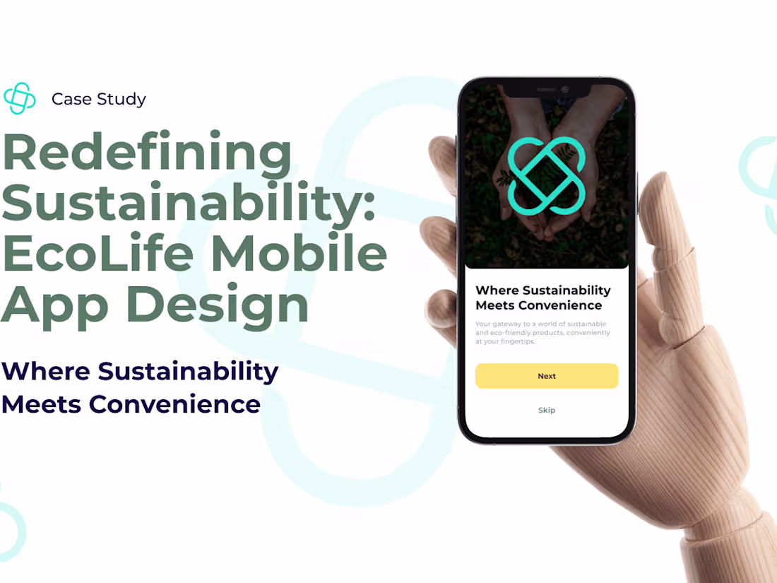 Cover image for Redefining Sustainability: EcoLife Mobile App Design